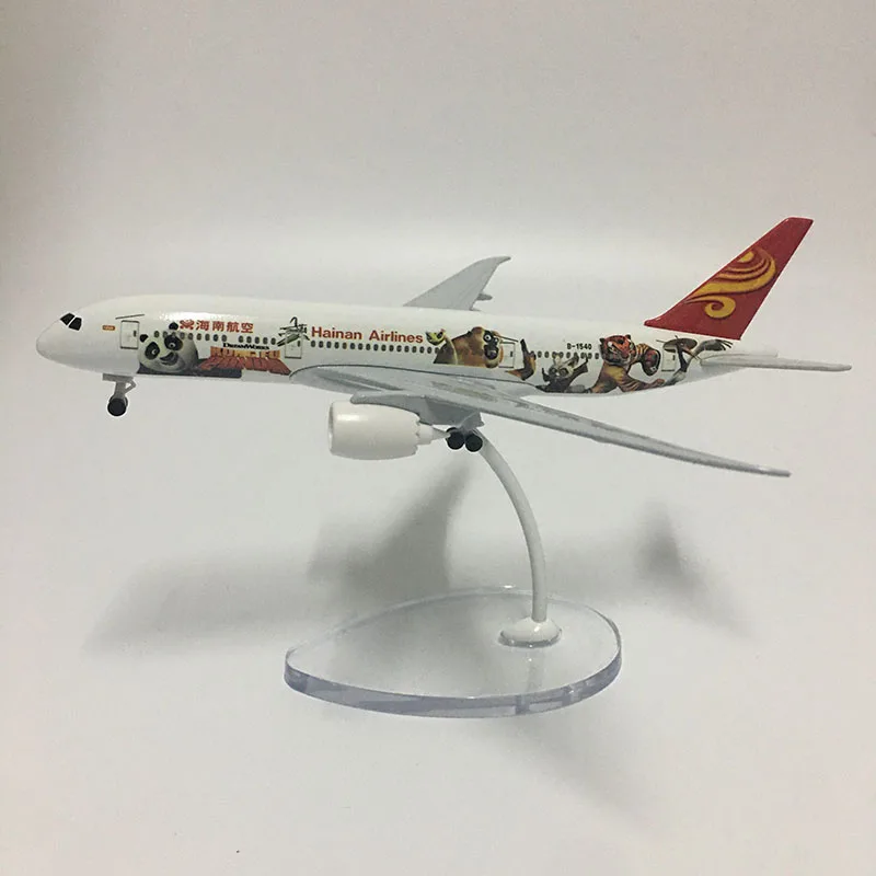 JASON TUTU 16 см Hainan Airlines панда серии Боинг 787 модель самолета модели Литые