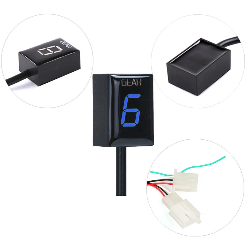 

For CB1100SF CB600S CBR150 CBR600 F3 F4 F4i FS CBR929RR CBR1100XX 599 919 Hornet VFR750 Speed Gear Display Indicator 1-6