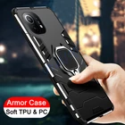 Противоударный армированный чехол для Xiaomi Mi 11 5G Ring Stand, силиконовая задняя крышка для телефона Xiaomi Mi 10T 10T Pro Mi 10T Lite 5G