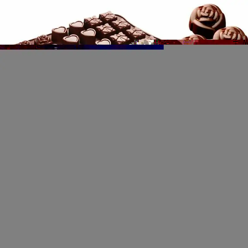 

Cavity Silicone Flower Pattern Rose Chocolate Cake Baking Tray Cooking Cakes Soap Craft Mould Mold Fondant Ice DIY Chocolat J6I5