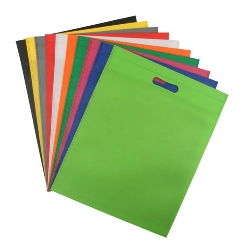 Vogvigo Environmental Storage Bag Handbag Foldable Shopping Bags Reusable Folding Grocery Nylon Tote Bag Solid Color
