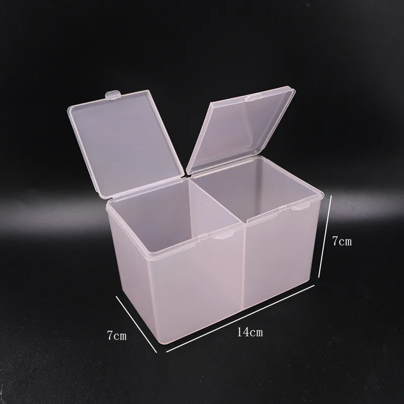 /Ватные палочки для макияжа/держатель хранения двухслойная коробка прозрачный