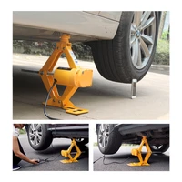 12V 3ton Electric Car Jack with Manual Wrench  Wheel chockwireless remote Electric Auto Lift Scissor Jack Lifting Tool QZ042