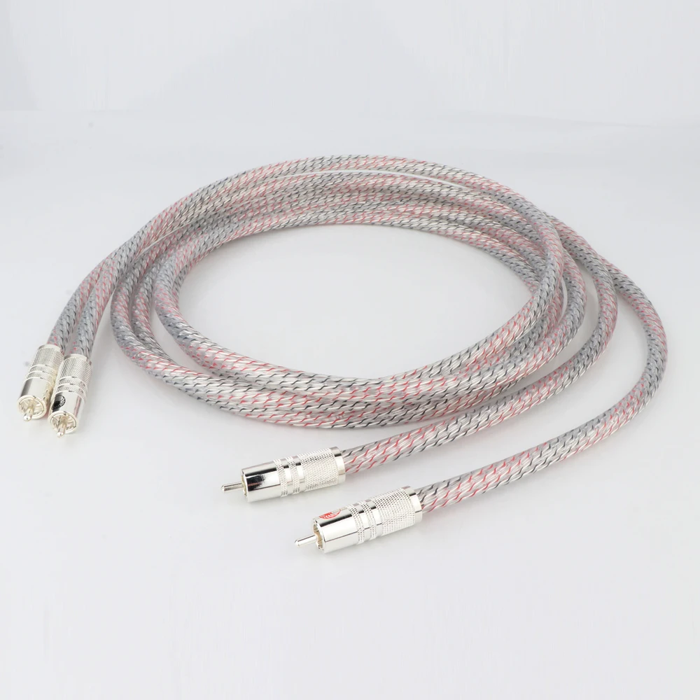 Кабель Nordost Valhalla серии 7N с посеребренным Hi-Fi стереопроводом RCA аудио кабель 2RCA к