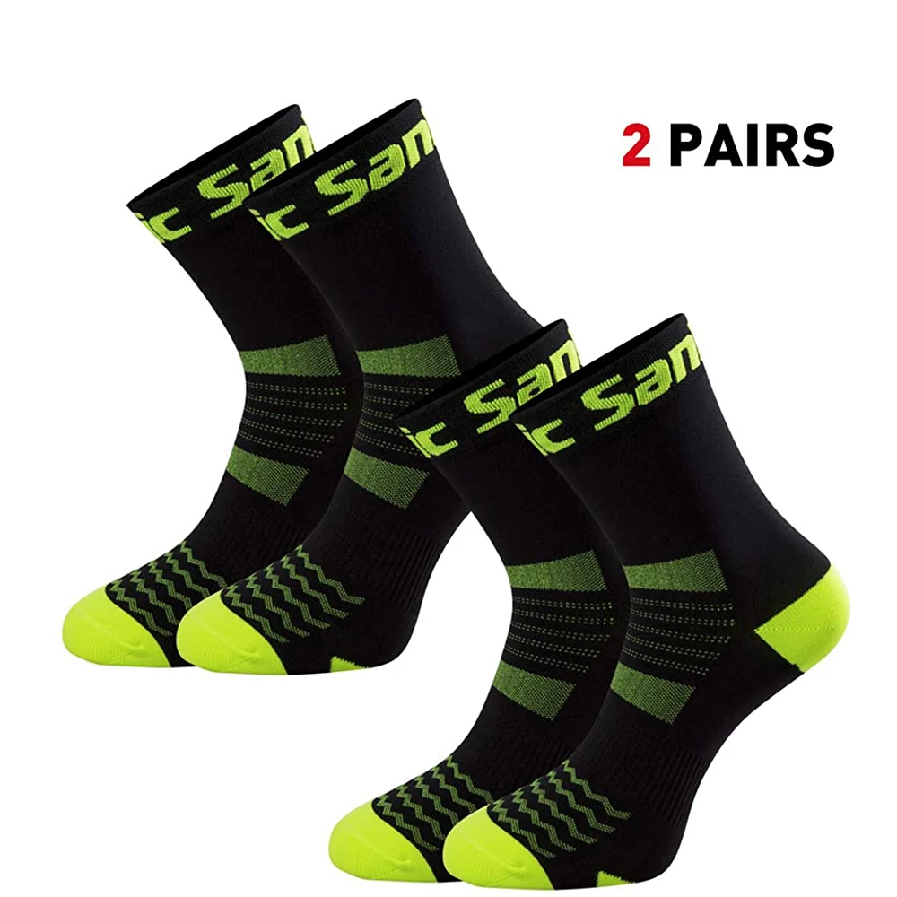 Носки Santic велосипедные для мужчин и женщин дышащие высокой эластичности