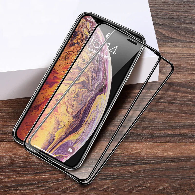 2 шт. для iPhone XS MAX XR X, Защитное стекло для экрана iPhone 7, 8 Plus, защитное стекло, полное покрытие, на iPhone 6S, 6, iPhone 11 Pro