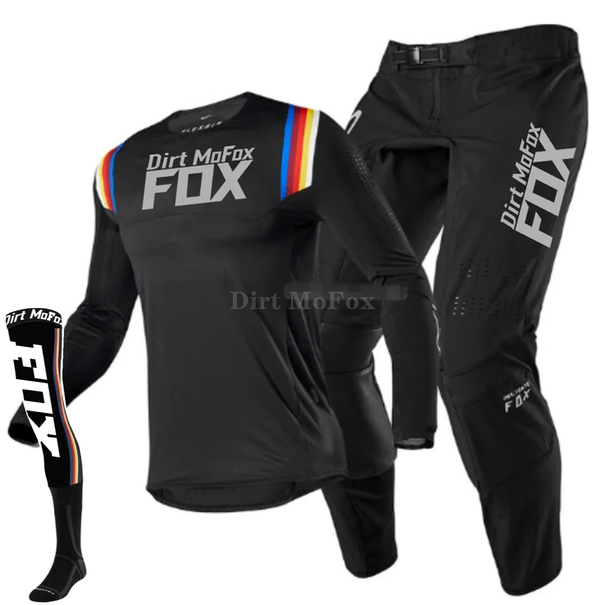

Dirt Mo Fox 180/360 Motorcycle Riding Protective Gear Sets MX XC Pants Qiuck-dry MTB Jersey Gloves Cycling Suits Moto Combos