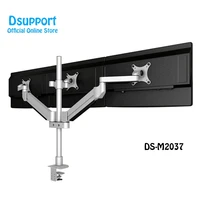 desktop triple monitor holder support aluminum full motion triple monitor arm loading 16kgs with 70cm stand pole m2037