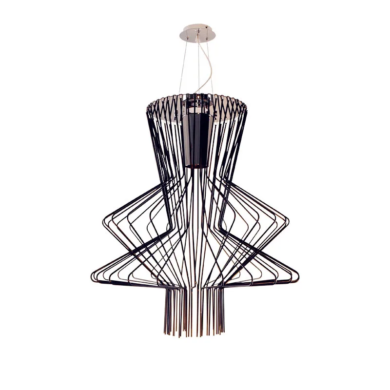 Фото Современные подвесные светильники в скандинавском стиле виде металлической