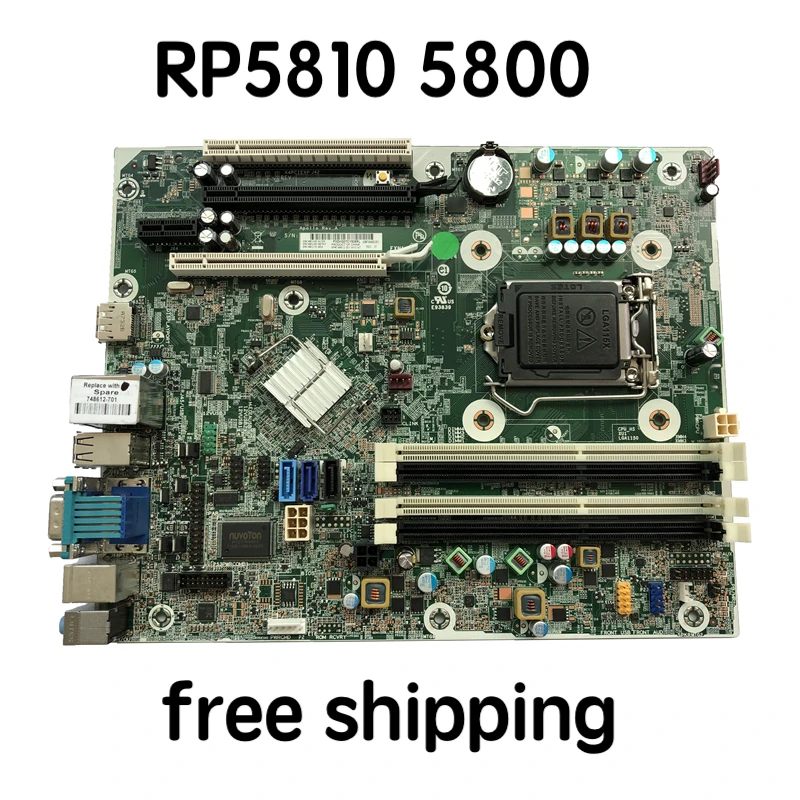 

748612-001 For HP RP5810 5800 Desktop Motherboard 748493-001 748612-301 Mainboard 100%tested fully work