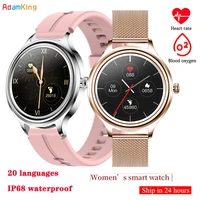new smart watch lady smart wristband ip68 waterproof heart rate blood oxygen sport fitness tracker diy custom dial pk dt66 kw10