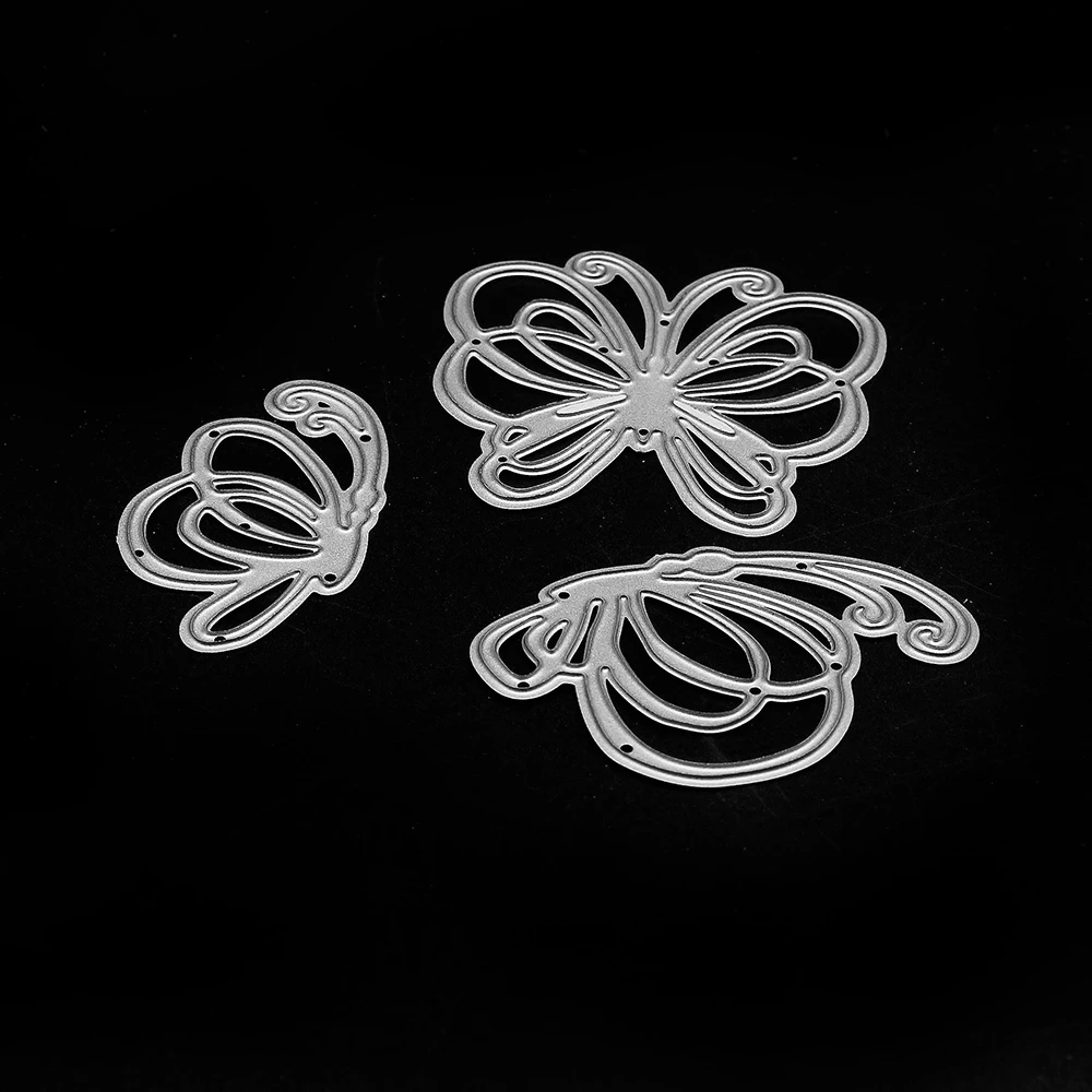 3 шт. металлические штампы в виде бабочек для скрапбукинга|Вырубные штампы| |