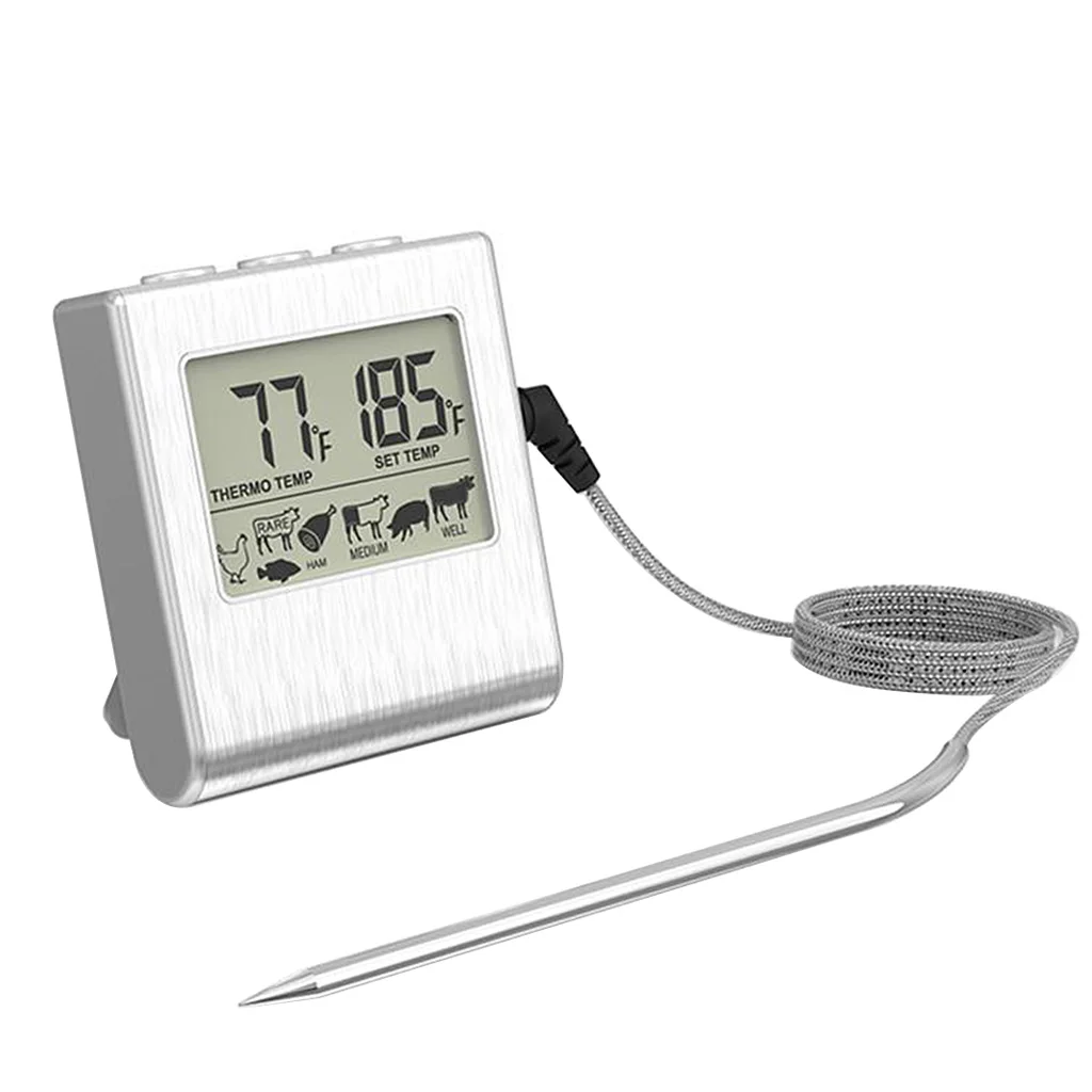 

Premium Meat Thermometer Stainless Steel Probe for Cooking BBQ and Grill