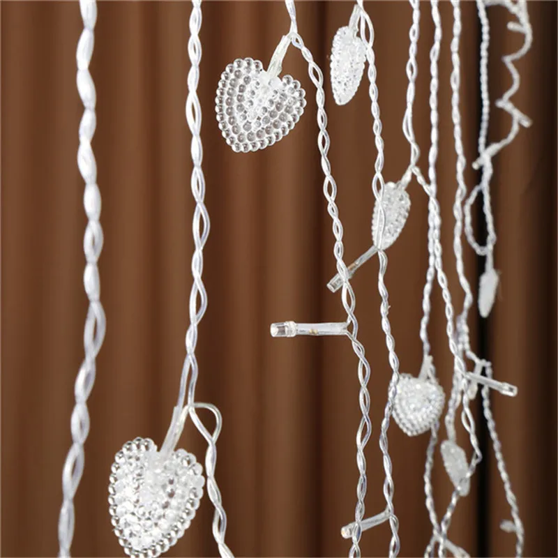 Светодиодная гирлянсветильник в форме сердца с вилкой для ЕС/США 2 м * 1 5