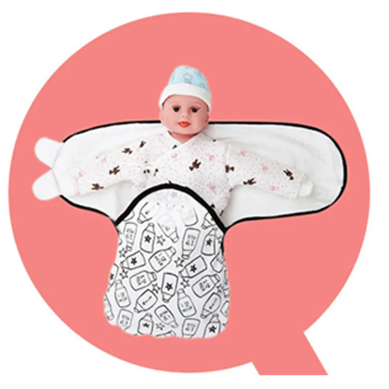 Модный спальный мешок для новорожденных мягкие хлопковые одеяла младенцев