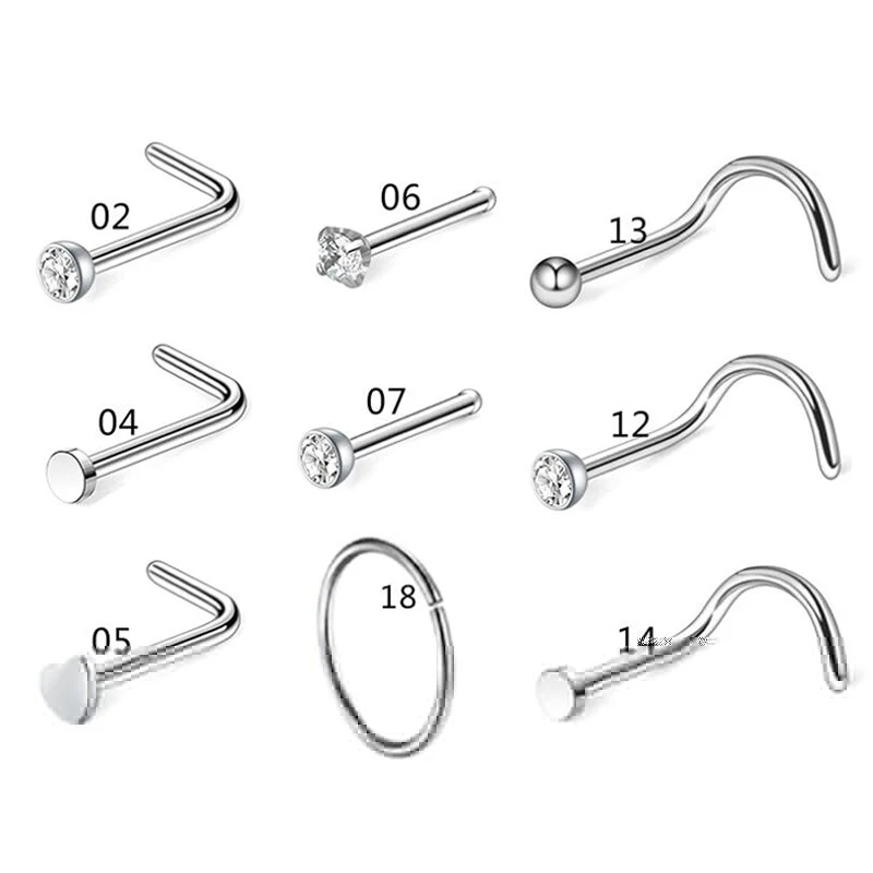 5/9/21 шт. 20G L shape форме благодаря чему создается ощущение невесомости с стержни носа