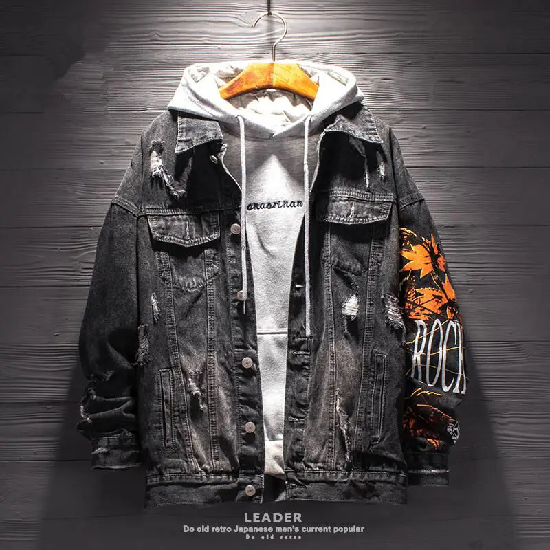 2020 джинсовая куртка весна и осень новая Студенческая корейская мода Красивая