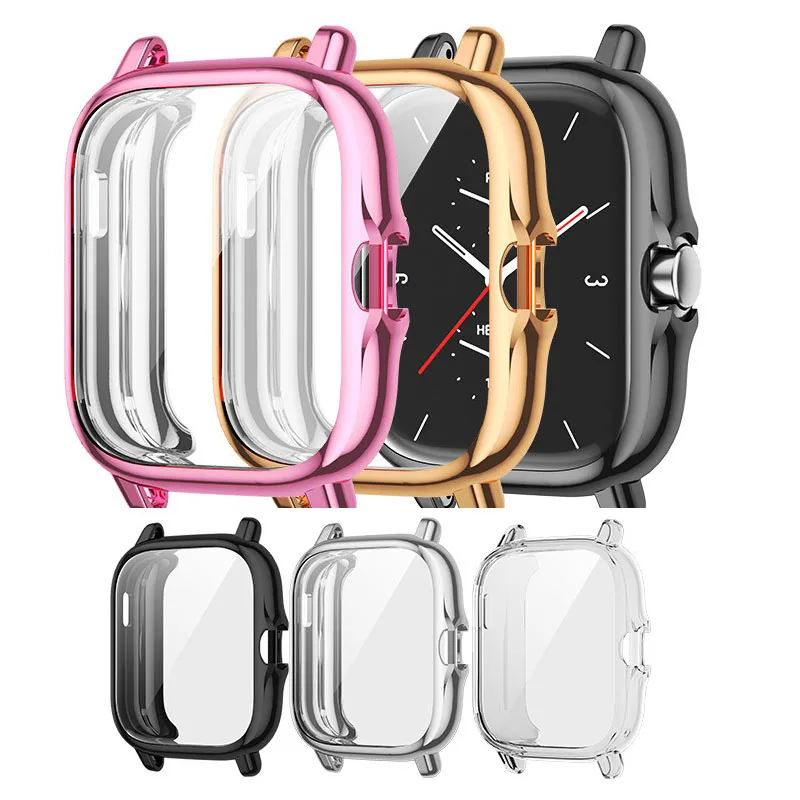 

Защитный чехол для смарт-часов Amazfit GTS 3/2/2e GTS3/GTS2 e, мягкая рамка из ТПУ