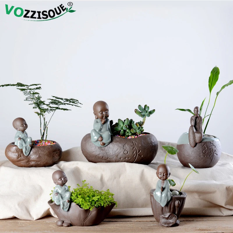 Китайский бонсай Орхидея раньше керамические цветочные горшки кастрюли для