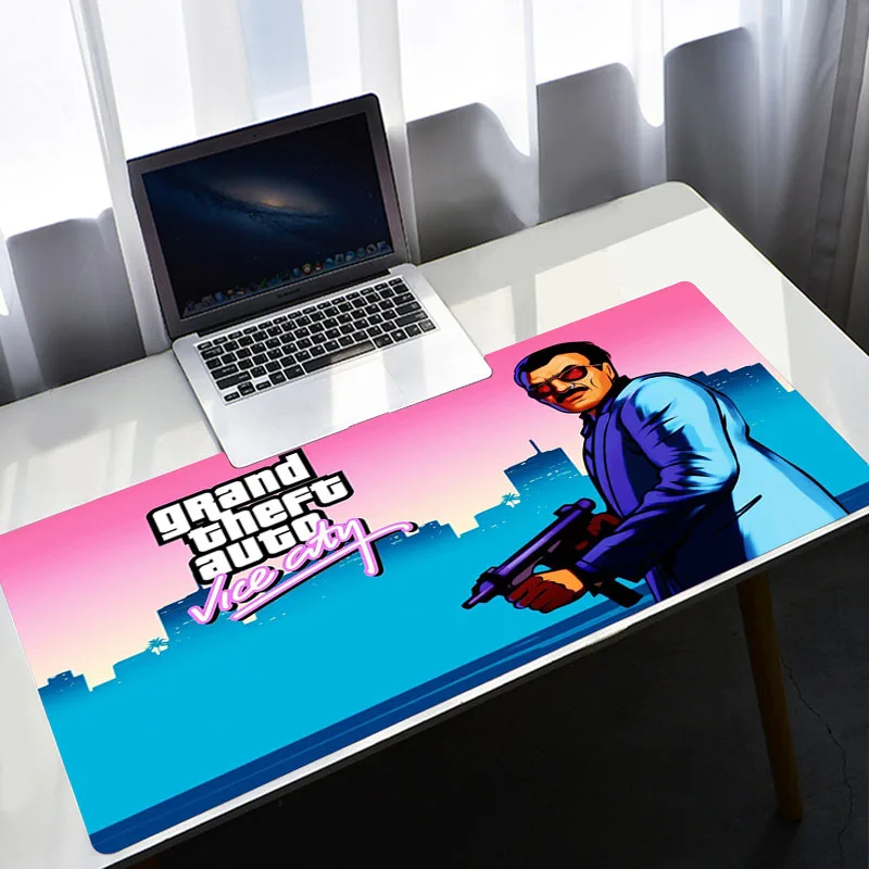 

Mouse Pad Grand Theft Auto Gamer Notbook Speed Gaming Accessories Mousepad Big 900x400 PC Mi Keyboard Completo Desk Mat Mausepad