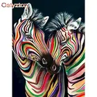 GATYZTORY 5D алмазная живопись полный квадратныйкруглый сверло животные Алмазная вышивка картины Зебра Вышивка крестом домашний декор