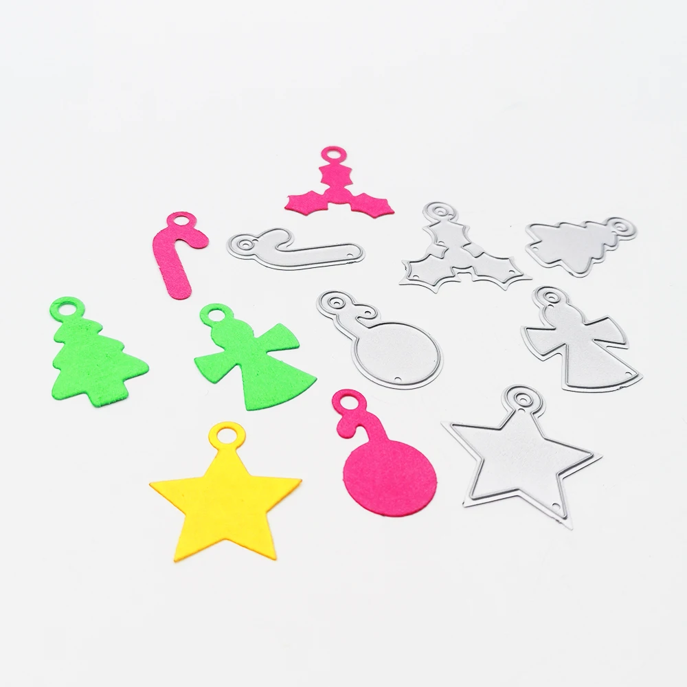 Christmas Pendant Gadgets Craft Metal Cutting Frame Templates Scrapbooking Embossing Paper Cards Photo Album Stencils Dies | Дом и сад