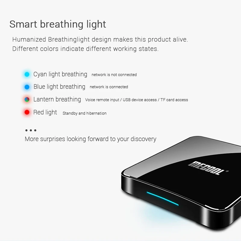 FFYY-Mecool Km3 Android 9,0 ТВ-приставка Amlogic S905X2 Четырехъядерный 4G Ddr4 64G Rom 2,4G/5G Wifi Bluetooth 4K Atv смарт-приставка Voic