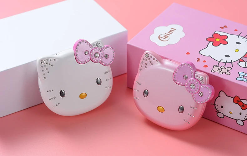 Милый мини-телефон hello kitty для девочек K688+ четырехдиапазонный флип-мобильный телефон с мультяшками разблокированный детский мини-телефон с двумя sim-картами