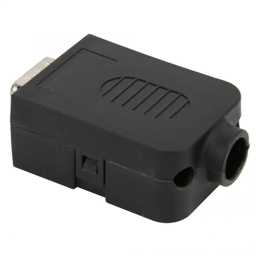 2 шт. штырьковые контакты DB9 разъем модуль сигнала в черной оболочке|Соединители| |