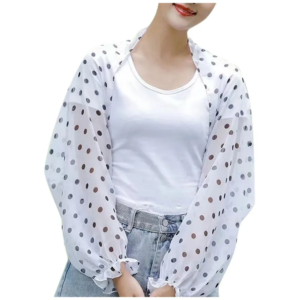 

Fashion Women Chiffon Sun Top Long Sleeve Anti-uv Protection For Outdoor Blouse Tops Riding Breathable Leopard Lady Shirts #T5P