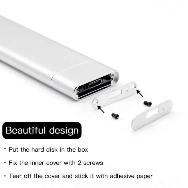 

USB3.1 Type-C To M.2 M Key NVMe PCIE SSD Box Solid State Drive Housing Case 10Gbps M2 SSD 2280 Hard Drive Disk Enclosure
