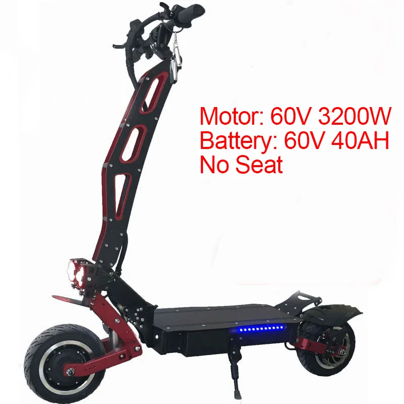 60V 40AH no seat 3200 Вт 60 в электрический скутер 11 дюймов скейтборд 95KMH Longboard для взрослых E скутер электрический складной Ховерборд Patinete Eletrico велосипед - Цвет: 60V 40AH no seat