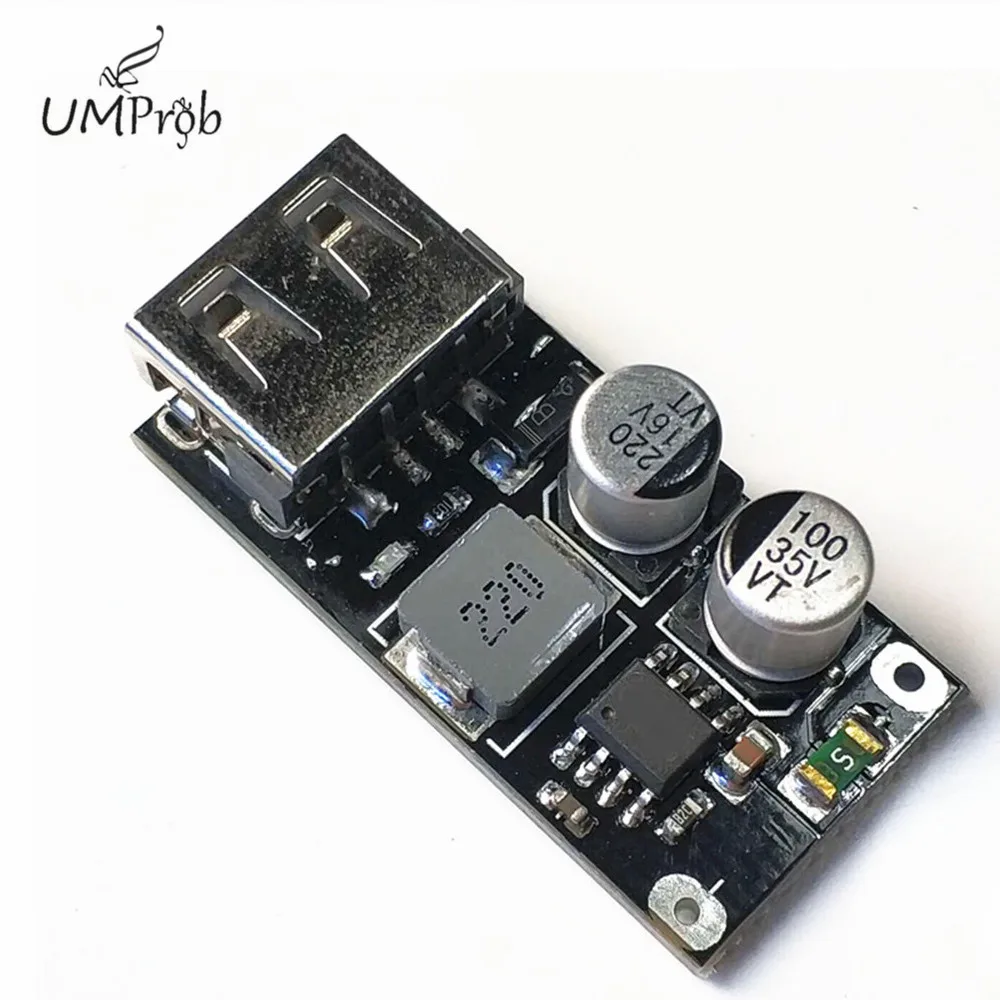 USB конвертер QC3.0 QC2.0 понижающий модуль зарядки 6 32 В 9 12 24 для быстрой печатная плата