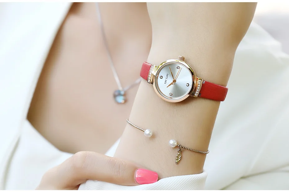 MEGIR модные женские часы Reloj Mujer маленькие кварцевые женские часы Womem браслет часы Damen Uhren Montres Femme дропшиппинг