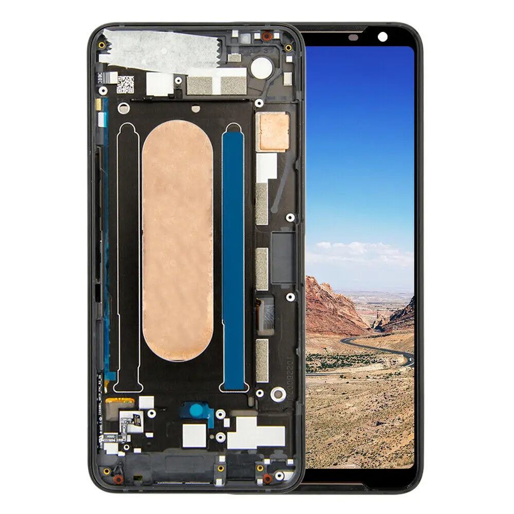 Pantalla LCD Original para tel&eacute;fono ASUS ROG2, montaje de digitalizador t&aacute;ctil con marco de repuesto, ZS660KL-3