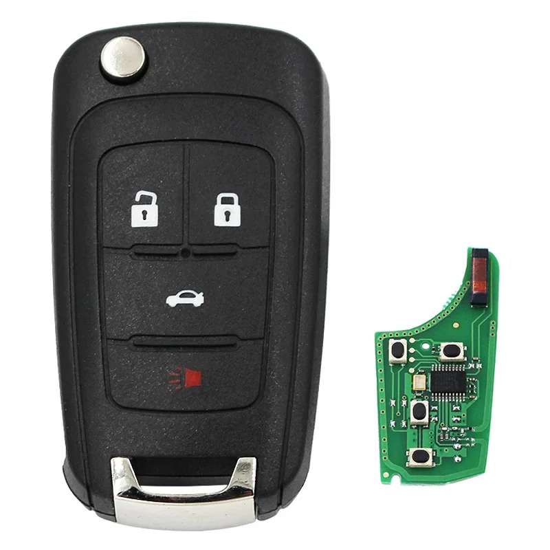 Складной штатив KEYECU с кнопкой 2/3/4/5 315 МГц 433 ID46 для Chevrolet Cruze Malibu Aveo Spark Sail Orlando Key |