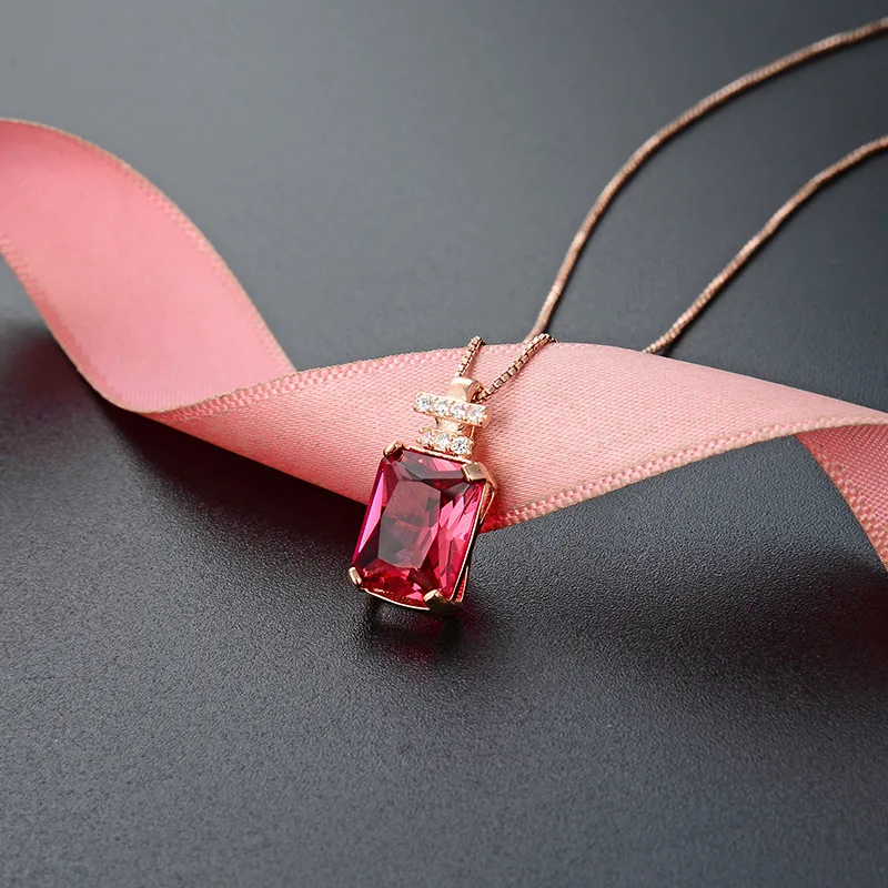 

Creative Simple Zircon Necklace Pendant Accessories S925 Sterling Silver Trend Fashion Single Pendant Without Chain