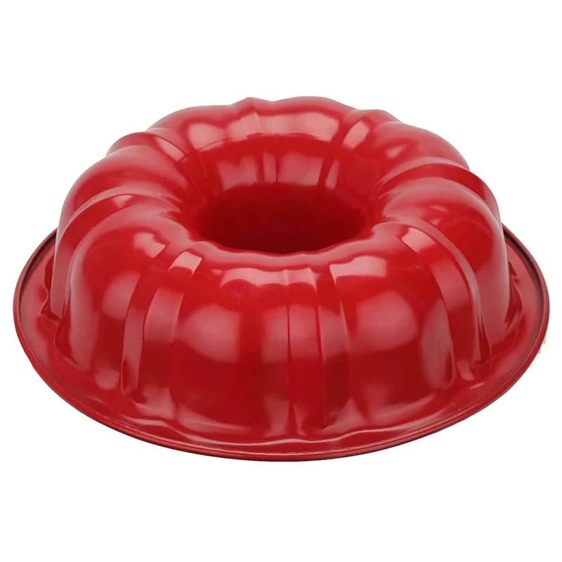 

Round Non Stick Fluted Cake Pan Tin Ring Round Baking Tray Bakeware Mould Pan for Donut, Muffin, Cake, Cookie, Pudding
