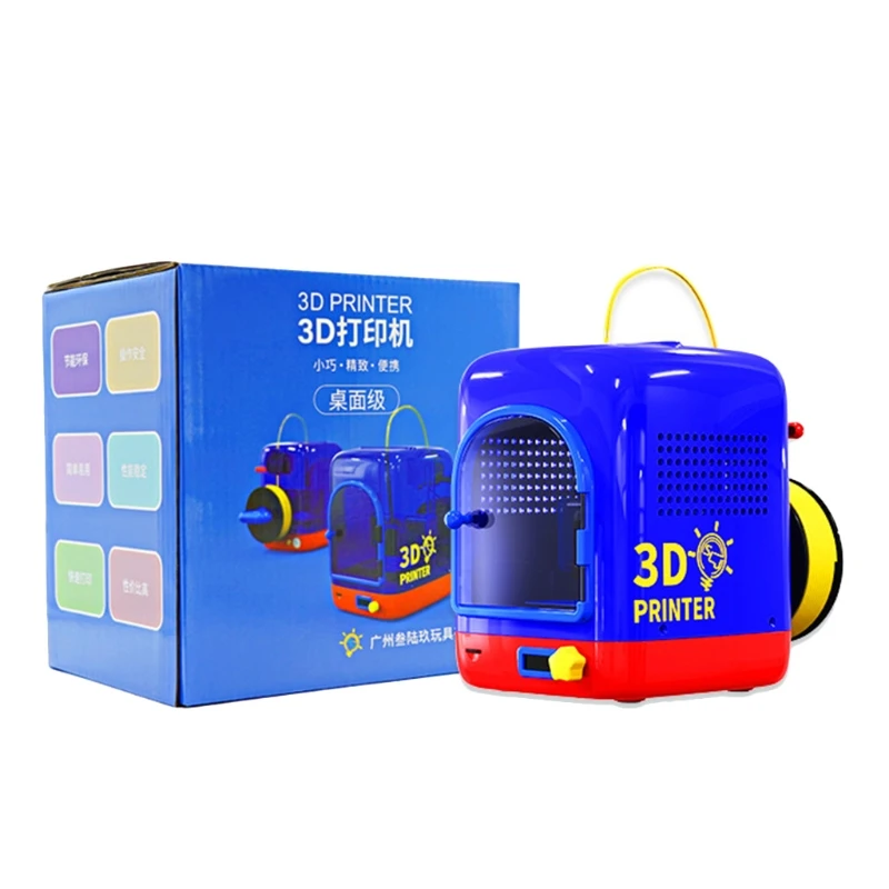 Kaufen 1 Set Tragbare Mini 3D Drucker PLA Filament Für Anfänger Kind Kid Entry-Level Mit Geschlossenen Desktop FDM