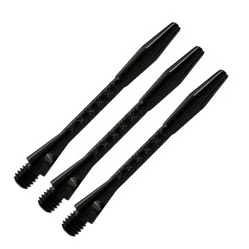High-quality 6Pcs/Lot Darts Accessories Shaft Aluminium Alloy Material 45mm Shafts Silvery White And Black Two Colour Dart 5
