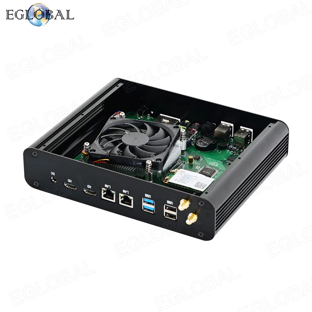 Мини-ПК Eglobal 10-го поколения игровой настольный компьютер Intel Core i7 1065G7 i5 1035G4 2 слота