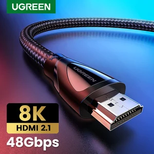 Ugreen hdmi 2. 1 cable 8k/60hz 4k/120hz for xiaomi mi box hdmi2. 1 cable 48gbps hdr10+ hdcp2. 2 for ps4 hdmi splitter 8k hdmi cable 1 cable Item image