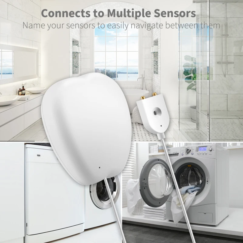 

New Tuya WiFi Smart Water Level Alarm WiFi Water Leakage Remote Home Wireless Water Flood Detector Flood Alert Overflow 2021