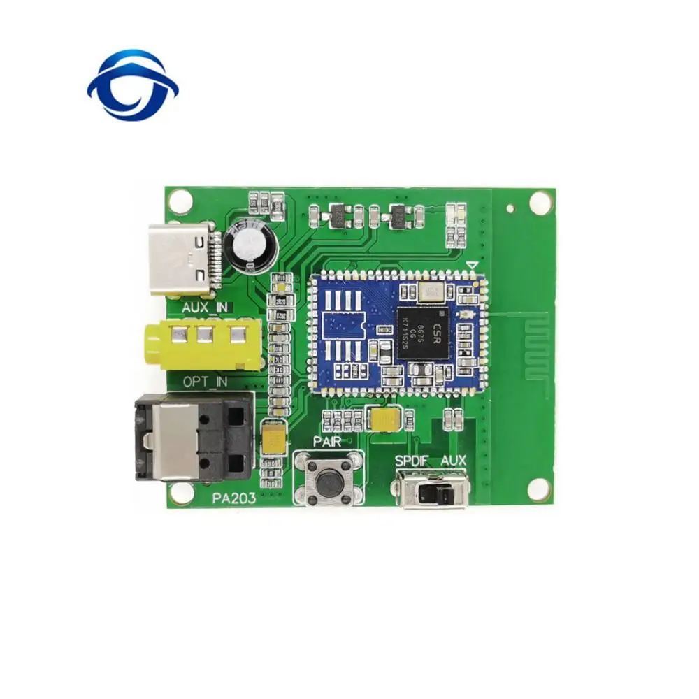 Модуль передачи аудио PA203 Bluetooth 5 0 CSR8675 волоконно оптический передатчик aptx