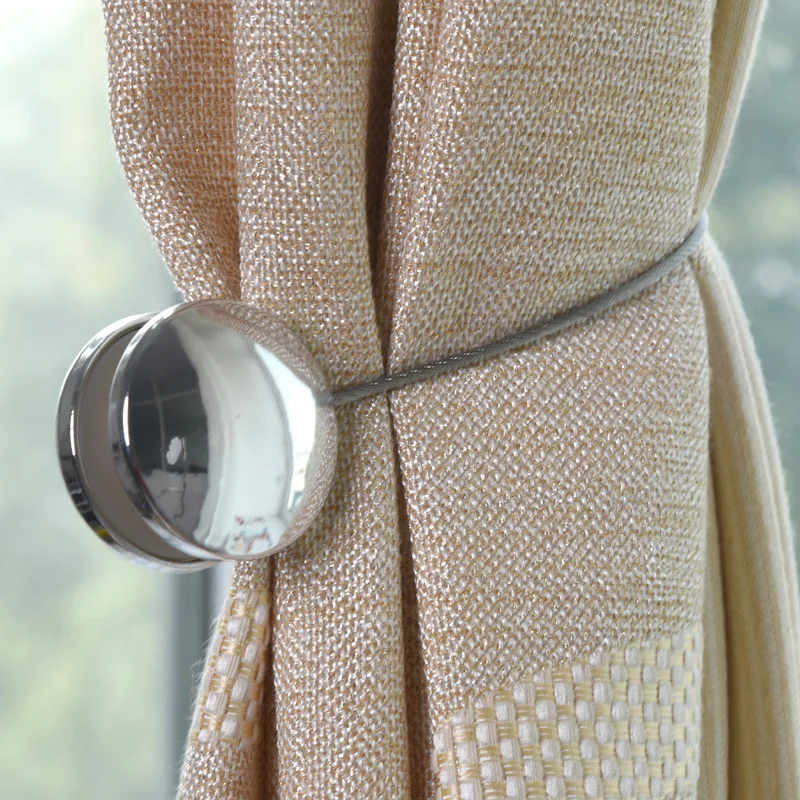 Magnetic Curtain Buckle Magic Simple Tie Rope Accessory Windows Decoration Backs Holdbacks Clips | Дом и сад