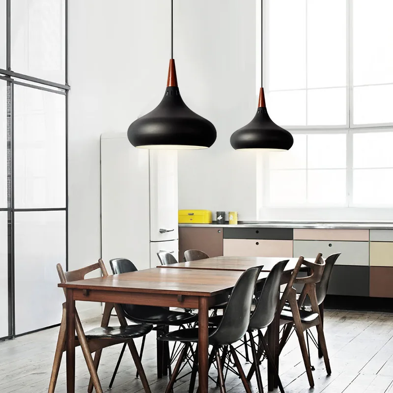 Personality Small A Chandelier Living Room Bedroom Bedside Aisle Hallway Raw Wood Modern Concise Restaurant | Лампы и освещение