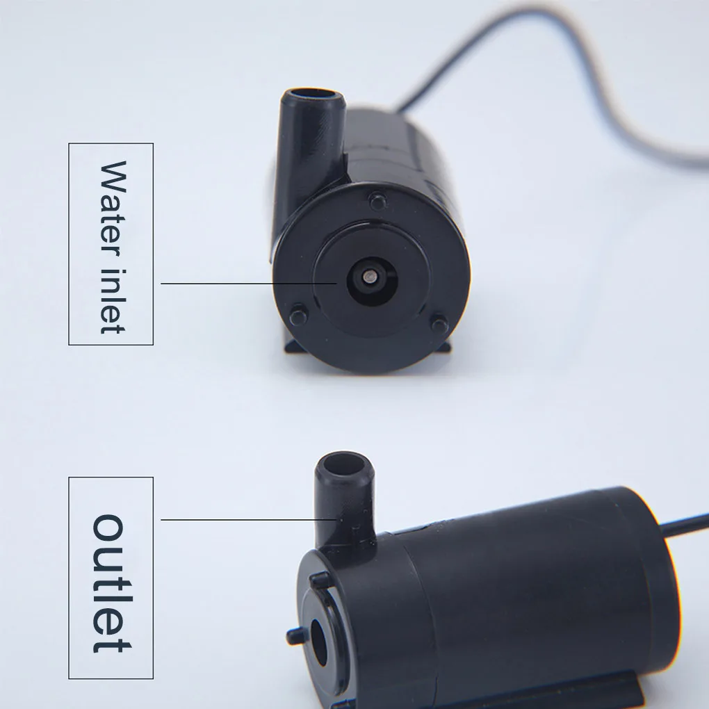 USB микро водяной насос, погружной мини водяной насос для аквариумов, аквариумных фонтанов, DC 5 В 2-3л/мин, аксессуары