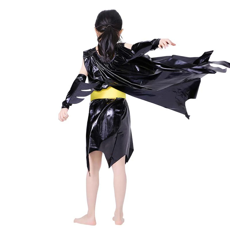 Маскарадный костюм на Хэллоуин детская одежда для девочек платье с Бэтменом