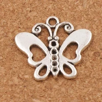 fairy tale butterfly spacer charm beads 24x22 2mm 100pcs zinc alloy pendants fashion jewelry diy l1129