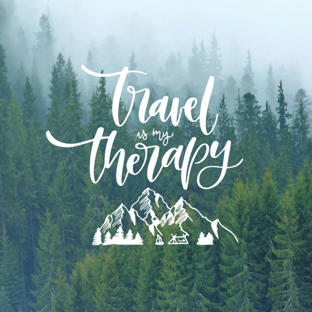 Милая дорожная терапия авто наклейка автомобильная пленка виниловая